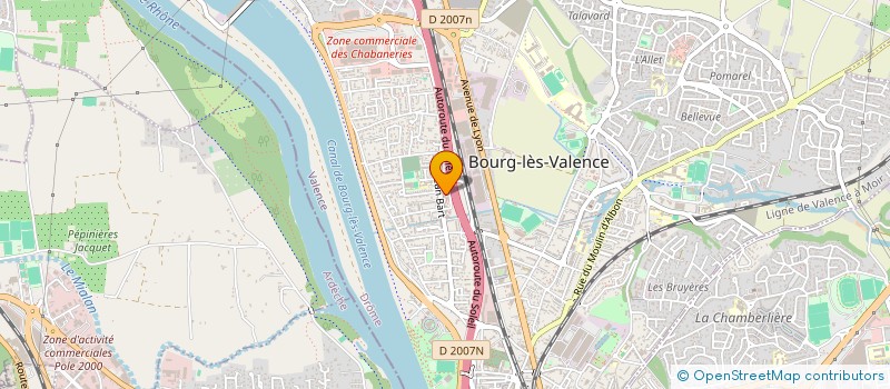 localisation de l'entreprise MONSIEUR OUSSAMA QOTAIBAH  BOURG-LES-VALENCE