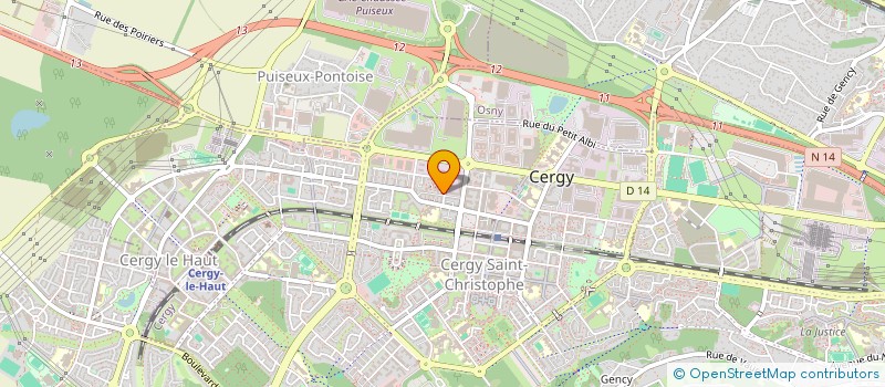 localisation de l'entreprise MONSIEUR OUSSAMA RAS ELMA  CERGY