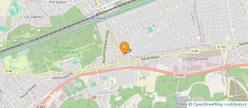 localisation de l'entreprise MONSIEUR OUSSAMA SNENE  VAUJOURS