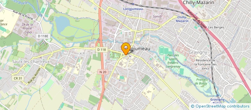 localisation de l'entreprise MONSIEUR OUSSAMA YAHIAOUI à LONGJUMEAU