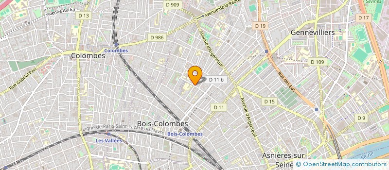 localisation de l'entreprise MONSIEUR OUSSAMA YAZIRA  BOIS-COLOMBES