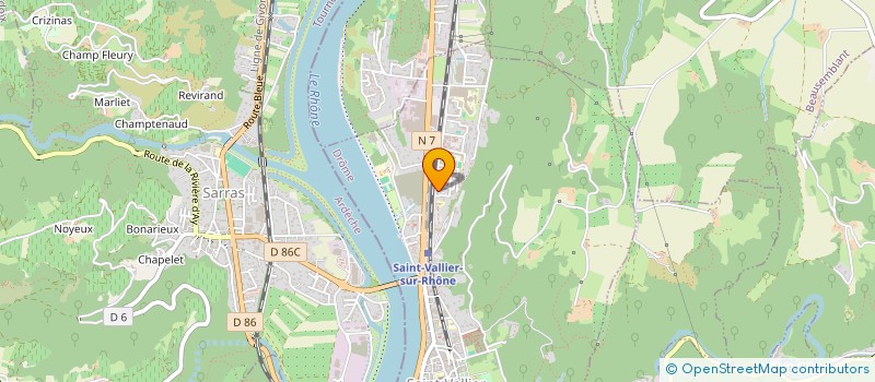 localisation de l'entreprise MONSIEUR OUSSAMA ZAKOUR  SAINT-VALLIER