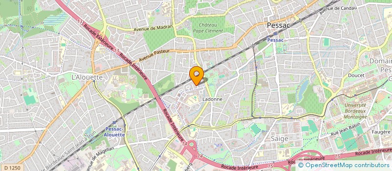 localisation de l'entreprise MONSIEUR OUSSEINI SANOGO  PESSAC