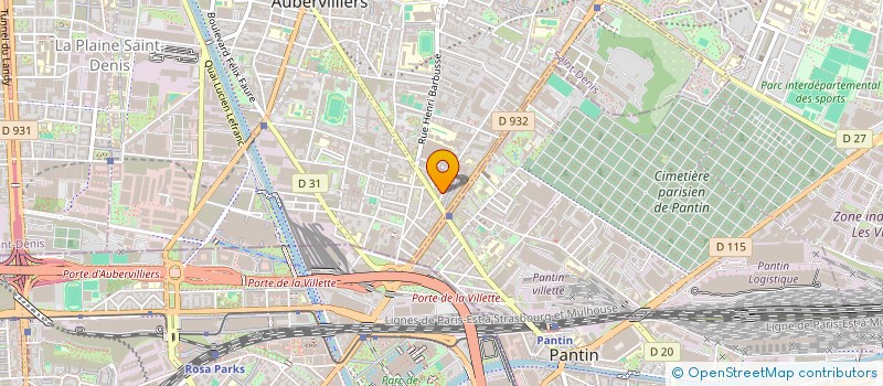 localisation de l'entreprise MONSIEUR OUSSEMA AYADI  AUBERVILLIERS