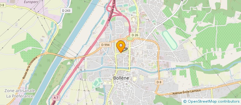 localisation de l'entreprise MONSIEUR OUSSEMAA GOUIDER  BOLLENE