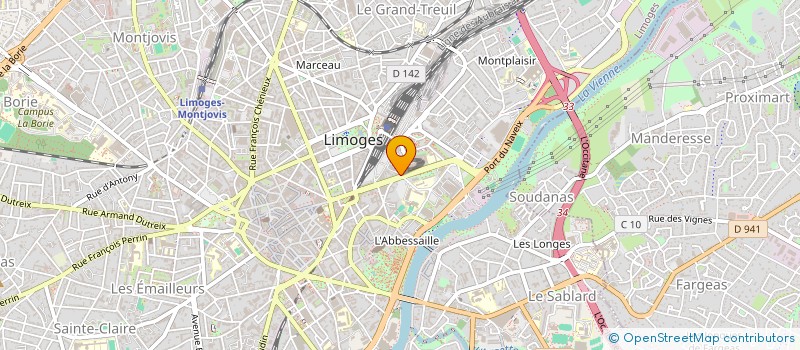 localisation de l'entreprise MONSIEUR OUSSENI ABDOU-OUSSENI à LIMOGES