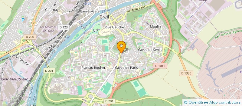 localisation de l'entreprise MONSIEUR OUSSOUMANE KA  CREIL