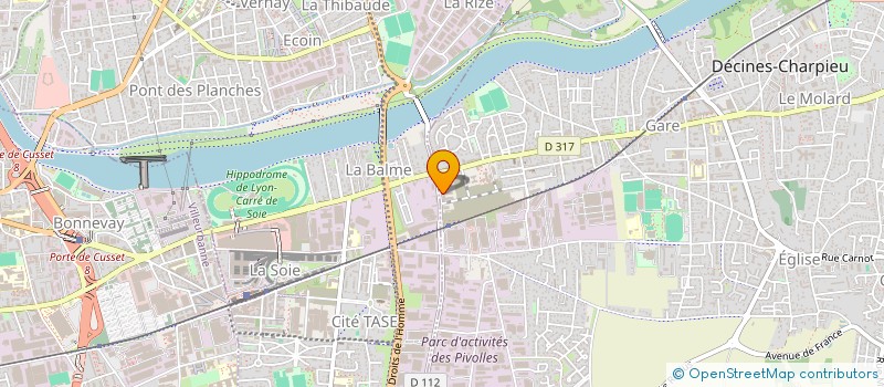 localisation de l'entreprise MONSIEUR OUTCHAN COULIBALY  DECINES-CHARPIEU