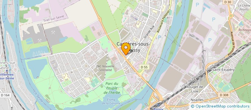 localisation de l'entreprise MONSIEUR OUTMAN AZZOUZ  CARRIERES-SOUS-POISSY