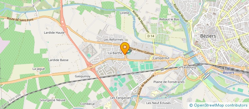 localisation de l'entreprise MONSIEUR OUTMANE YAZOUGH  BEZIERS