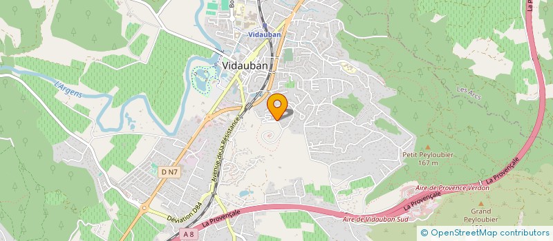 localisation de l'entreprise MONSIEUR OUWALID HANCHI  VIDAUBAN