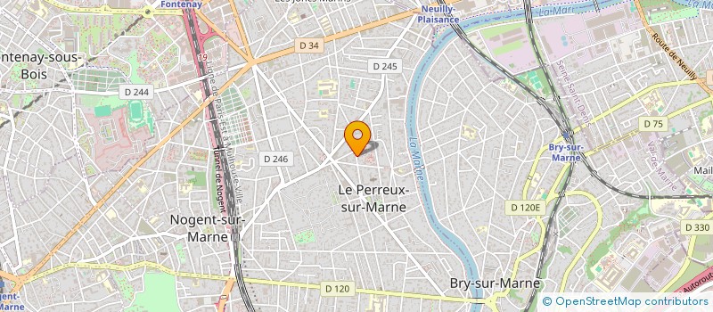 localisation de l'entreprise MONSIEUR OVIDIU FRATILA  LE PERREUX-SUR-MARNE