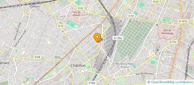 localisation de l'entreprise MONSIEUR OVKHAN TCHOUTCHAEV à CHATILLON