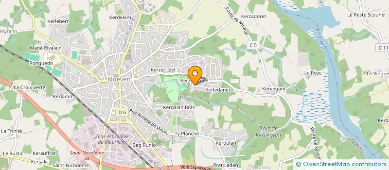 localisation de l'entreprise MONSIEUR OWEN LE MOUELLIC COQUER  GESTEL