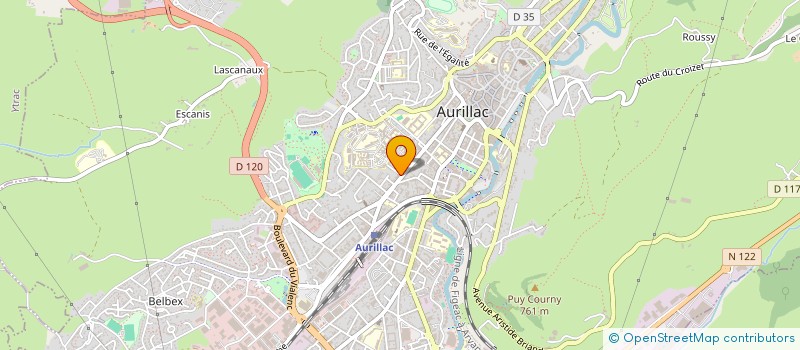 localisation de l'entreprise MONSIEUR OWEN SAUPIN à AURILLAC