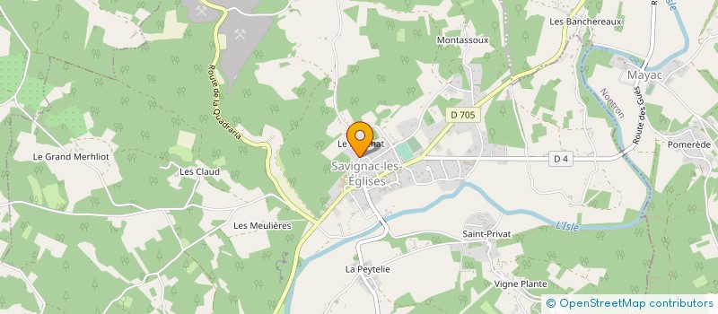 localisation de l'entreprise MONSIEUR OWONA MOUANGUE JORDAN FREDERIC STEPHANE  SAVIGNAC-LES-EGLISES