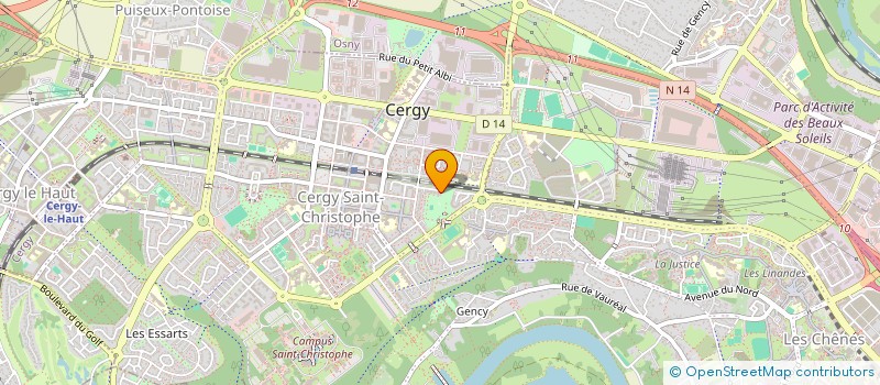 localisation de l'entreprise MONSIEUR OYEDOKUN ODUNOLA  CERGY