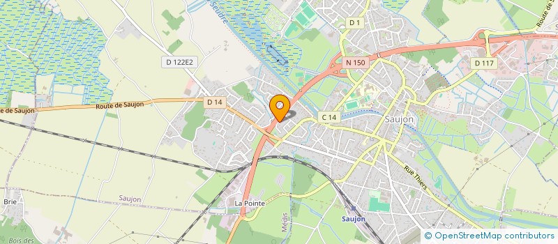 localisation de l'entreprise MONSIEUR OYEYADE OYEWALE  SAUJON