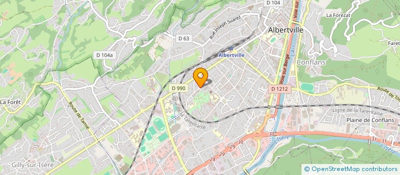 localisation de l'entreprise MONSIEUR OZAN GUNDUZ  ALBERTVILLE