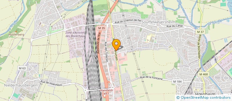 localisation de l'entreprise MONSIEUR OZDEN CETINKAYA  SOUFFELWEYERSHEIM