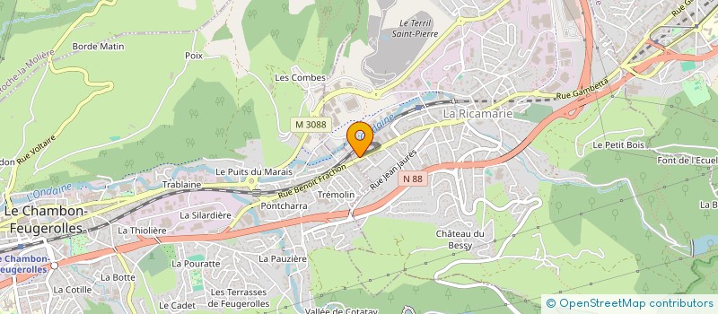 localisation de l'entreprise MONSIEUR OZGEN DEMIR à LA RICAMARIE