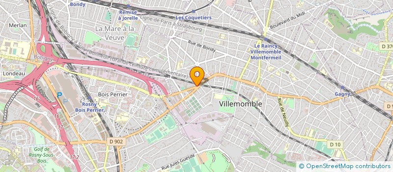 localisation de l'entreprise MONSIEUR OZGUR CAGDAS  VILLEMOMBLE