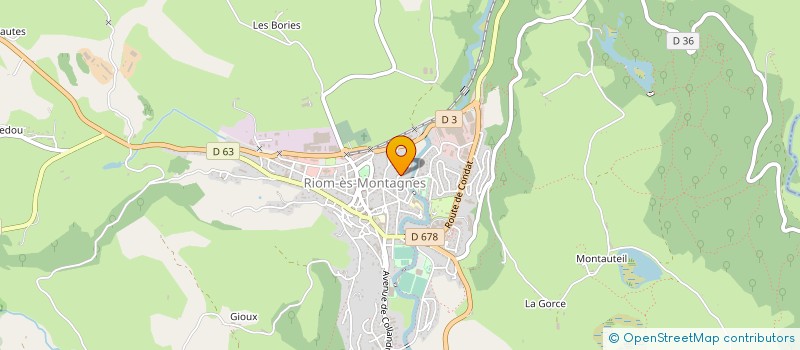 localisation de l'entreprise MONSIEUR OZGUR INCE à RIOM-ES-MONTAGNES