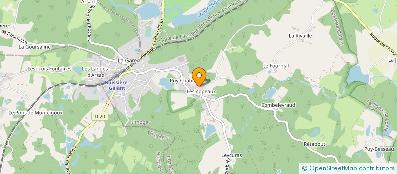 localisation de l'entreprise MONSIEUR OZKAN BICER à BUSSIERE-GALANT