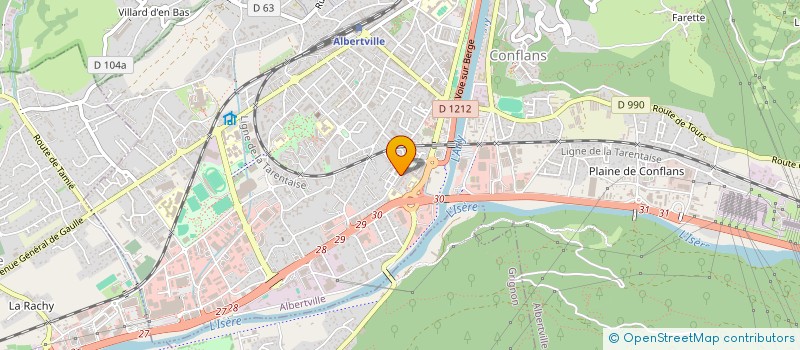 localisation de l'entreprise MONSIEUR OZTURK SAHAN  ALBERTVILLE