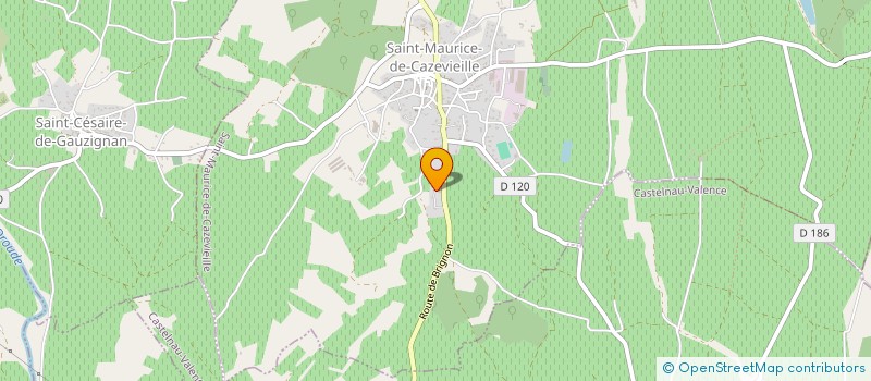 localisation de l'entreprise MONSIEUR OZVAN BOUREL  SAINT-MAURICE-DE-CAZEVIEILLE