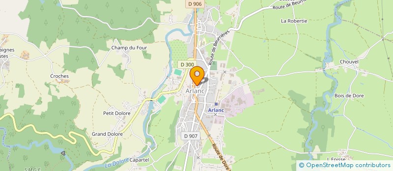 localisation de l'entreprise MONSIEUR OZZY DEMARTY  ARLANC