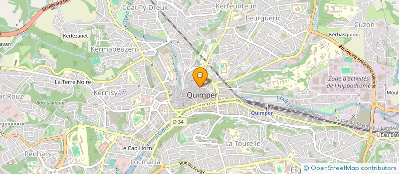 localisation de l'entreprise MONSIEUR PAAL-ERIK THELLE-BARBEAU à QUIMPER