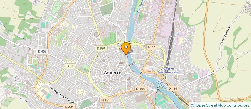 localisation de l'entreprise MONSIEUR PABLO BACOT FRACCHIA à AUXERRE