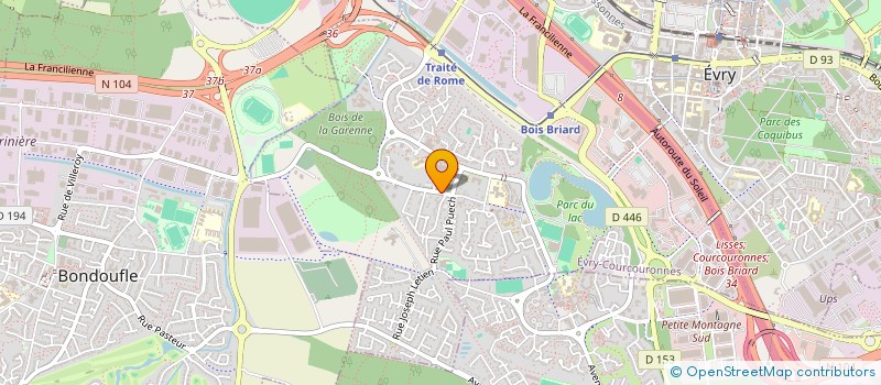 localisation de l'entreprise MONSIEUR PABLO-BENOIT MATEO  EVRY-COURCOURONNES