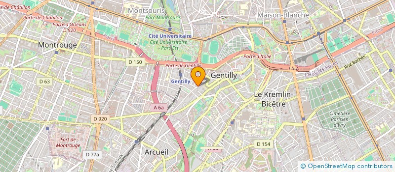 localisation de l'entreprise MONSIEUR PABLO BEUGNET à GENTILLY