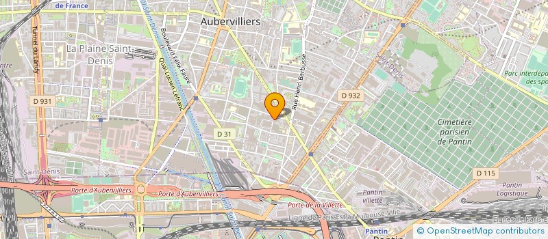 localisation de l'entreprise MONSIEUR PABLO CHAFFARD à AUBERVILLIERS