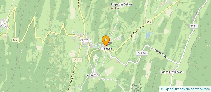 localisation de l'entreprise MONSIEUR PABLO COURVOISIER  CRESSIA