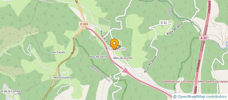 localisation de l'entreprise MONSIEUR PABLO DE SOUBEYRAN  FRANCOULES