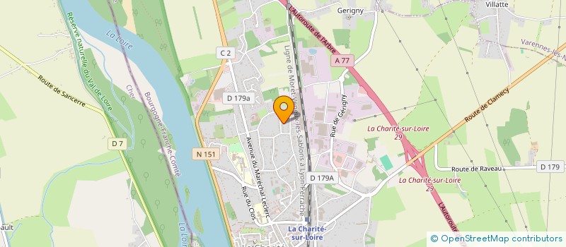 localisation de l'entreprise MONSIEUR PABLO GELY à LA CHARITE-SUR-LOIRE