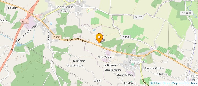 localisation de l'entreprise MONSIEUR PABLO GONZALVO  ORIGNOLLES