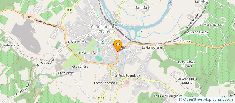 localisation de l'entreprise MONSIEUR PABLO LANE à CHATEAUNEUF-SUR-CHARENTE
