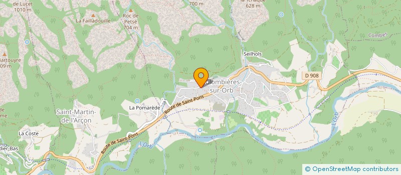 localisation de l'entreprise MONSIEUR PABLO MARTY à COLOMBIERES-SUR-ORB