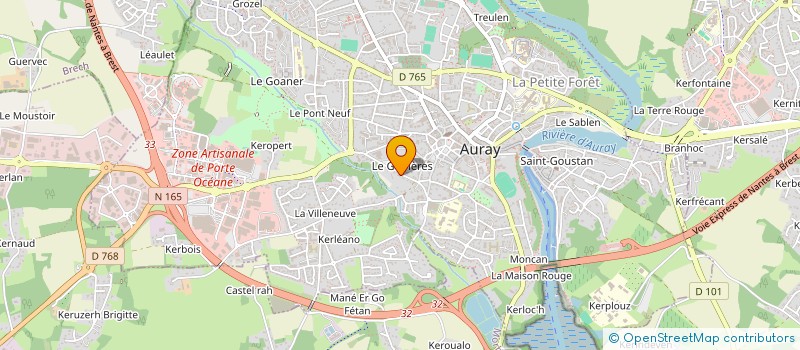localisation de l'entreprise MONSIEUR PABLO MATHEVET  AURAY
