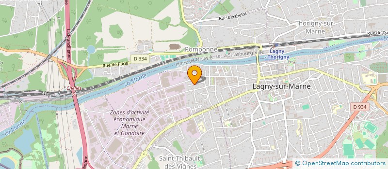 localisation de l'entreprise MONSIEUR PABLO MICHAUD  LAGNY-SUR-MARNE