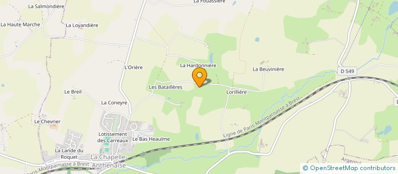 localisation de l'entreprise MONSIEUR PABLO PIERRE  LA CHAPELLE-ANTHENAISE