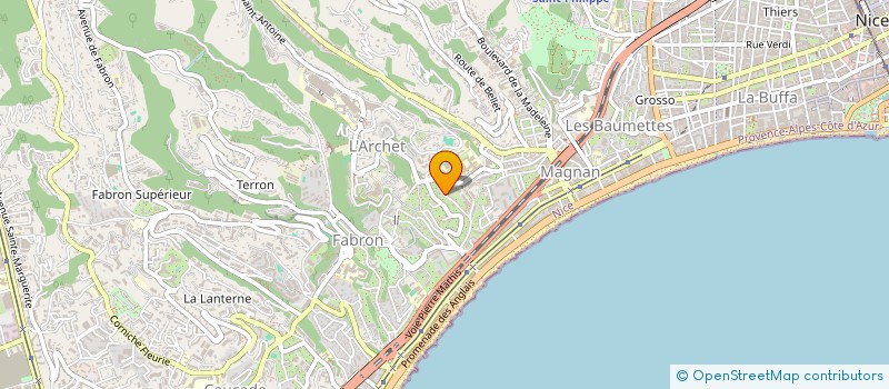 localisation de l'entreprise MONSIEUR PACO LALUE à NICE