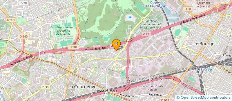 localisation de l'entreprise MONSIEUR PACOME BOMBO à LA COURNEUVE