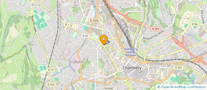 localisation de l'entreprise MONSIEUR PACOME GOUBERT DE CAUVILLE  CHAMBERY