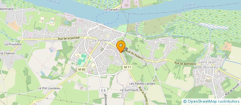 localisation de l'entreprise MONSIEUR PACOME GUICHETEAU  LE PELLERIN