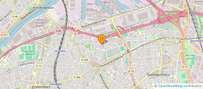 localisation de l'entreprise MONSIEUR PADREL DASILVA MACHIMA  ASNIERES-SUR-SEINE